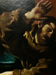 Saint François avec un ange jouant du violon